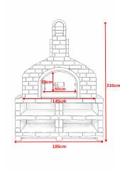 2'li Raflı Taş Fırın (Double)