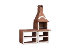 Beton Barbekü Mangal Masalı Raflı (Vega Masalı Mangal)