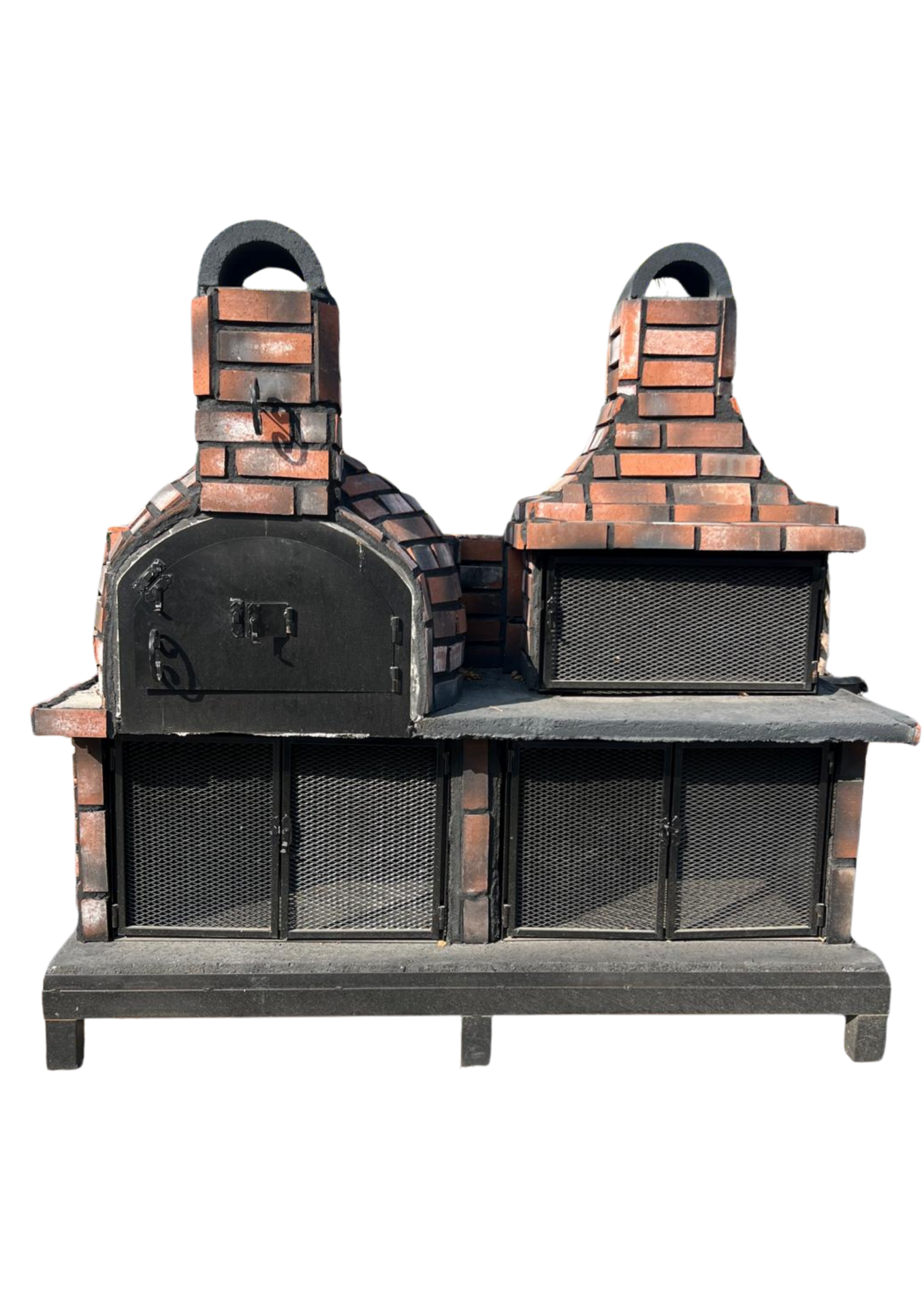 Beton Barbekü Fırın Kapaklı (Big Mix İkili Set)