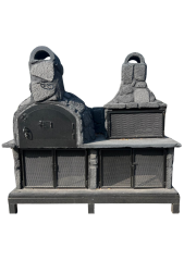 Beton Barbekü Fırın Kapaklı (Big Mix İkili Set)