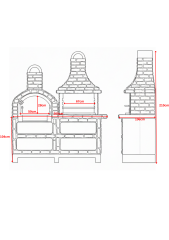 Beton Barbekü Fırın (Vega Mix İkili Set)